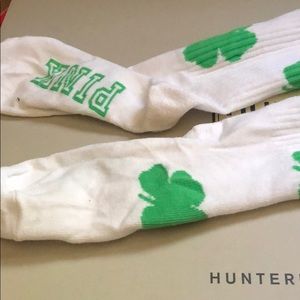 St Patrick’s day Pink socks